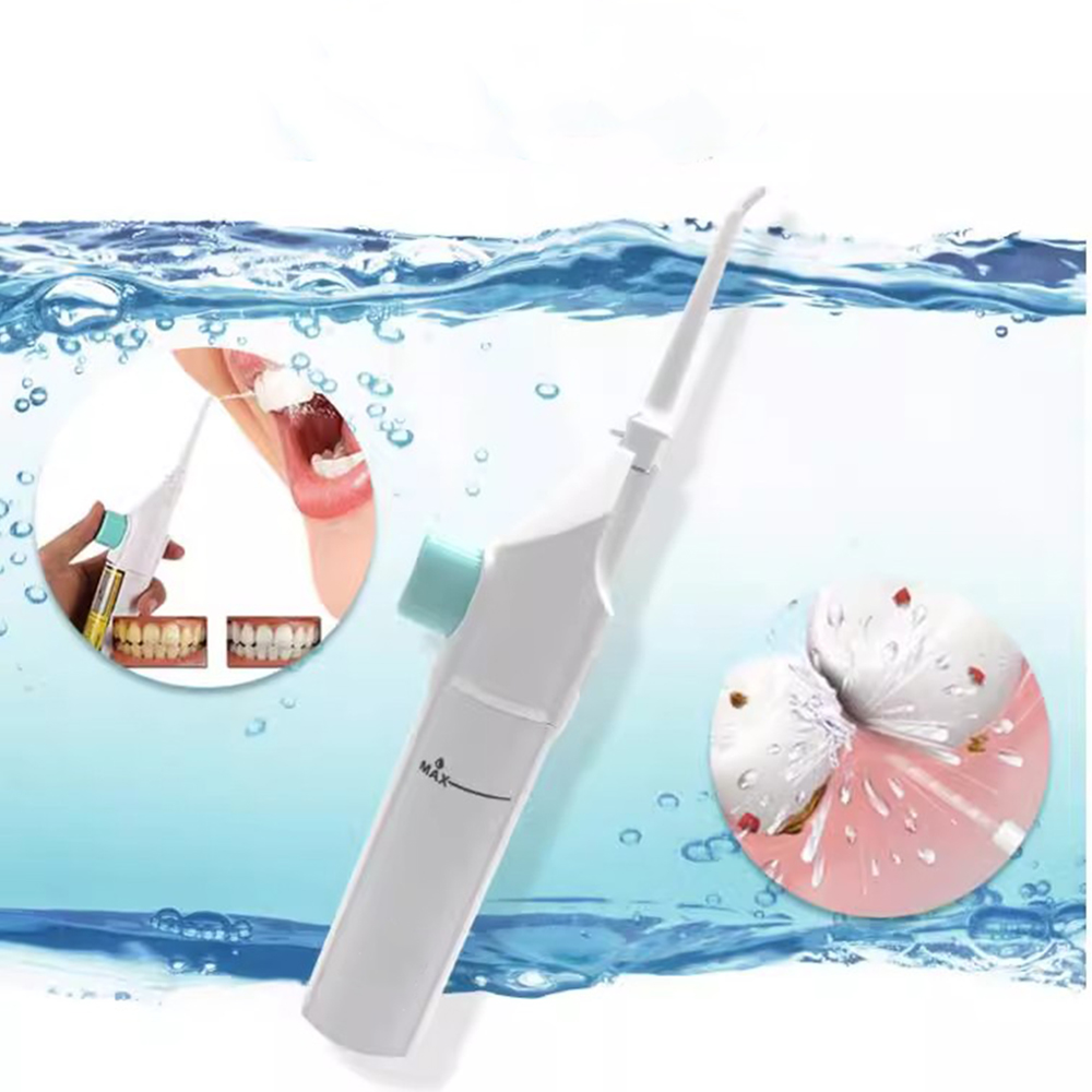 Oral Irrigator Flosser - เครื่องฉีดน้ำแรงดันสูงแบบพกพา สำหรับทำความสะอาดช่องปาก ทำความสะอาดซอกฟัน ดูแลสุขภาพเหงือกและฟัน ใช้ในบ้าน