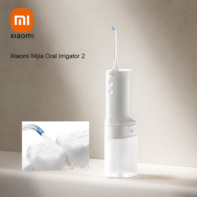 Oral Irrigator Flosser - เครื่องฉีดน้ำทำความสะอาดช่องปาก Xiaomi Mijia 2, เครื่องฉีดน้ำไฟฟ้าแบบพกพา 200