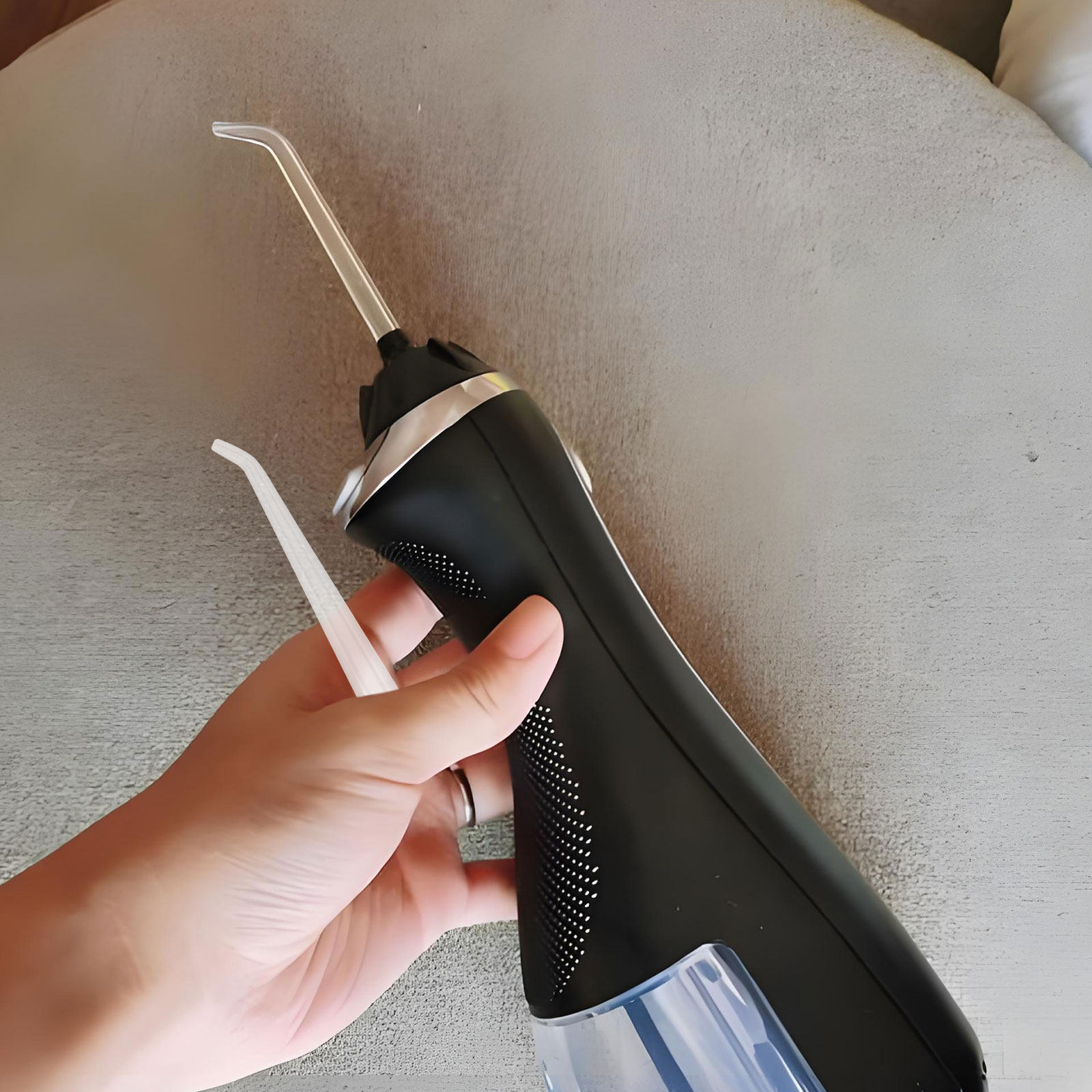 Oral Irrigator Flosser - ชุดหัวฉีดน้ำทำความสะอาดฟัน 4 ชิ้น สำหรับเครื่องฉีดน้ำในช่องปาก ช่วยขจัดคราบพลัค