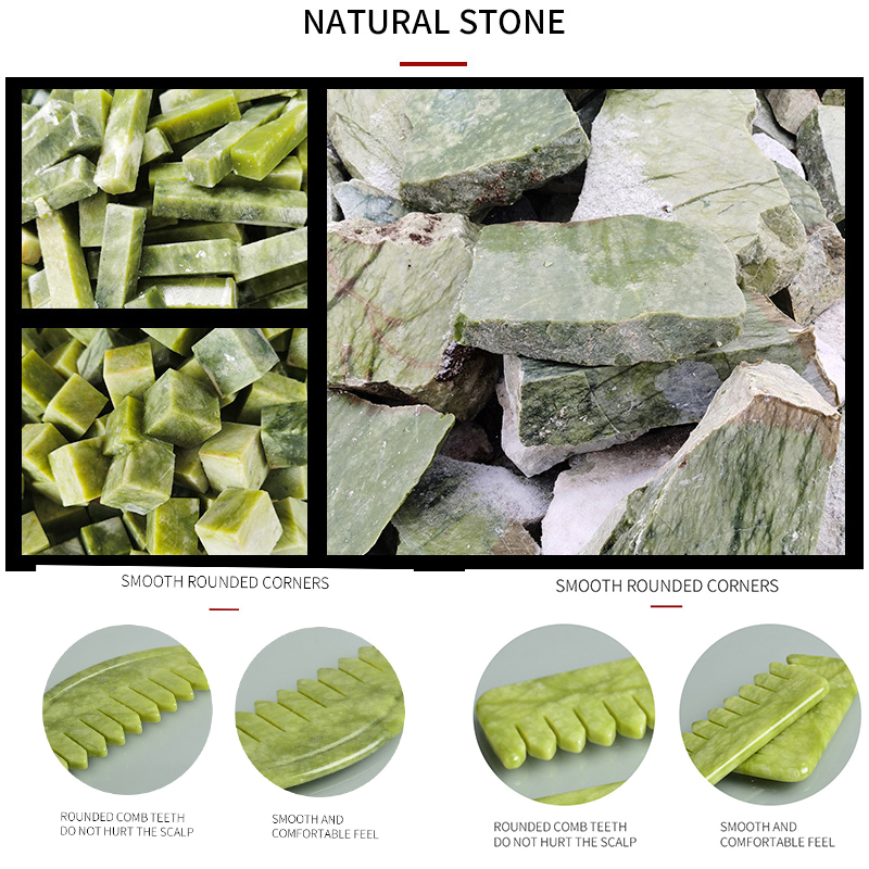 ธรรมชาติสีเขียว Xiuyu Gua Sha  - Jade Gua Sha Tool บทวิจารณ์และราคา