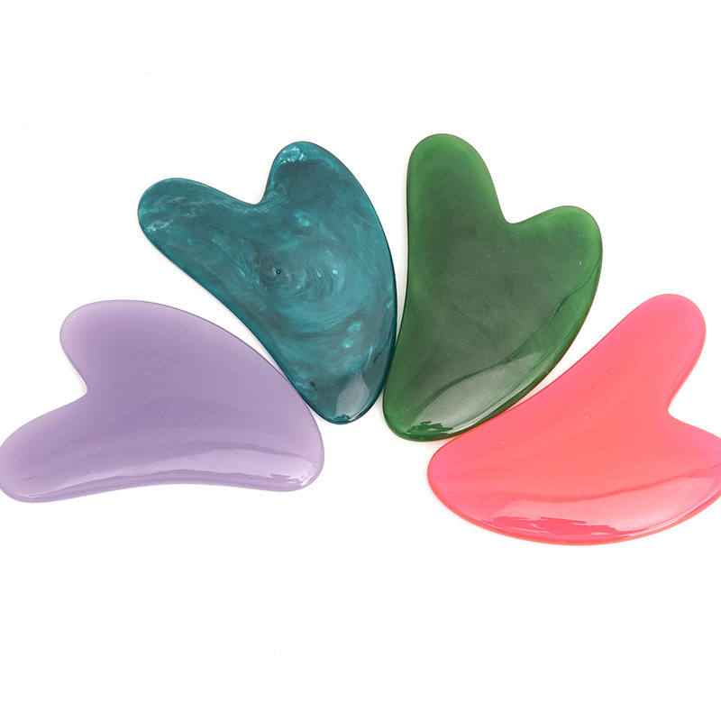 หินกัวซาโรสควอตซ์รูปหัวใจร้อน, - Jade Gua Sha Tool บทวิจารณ์และราคา