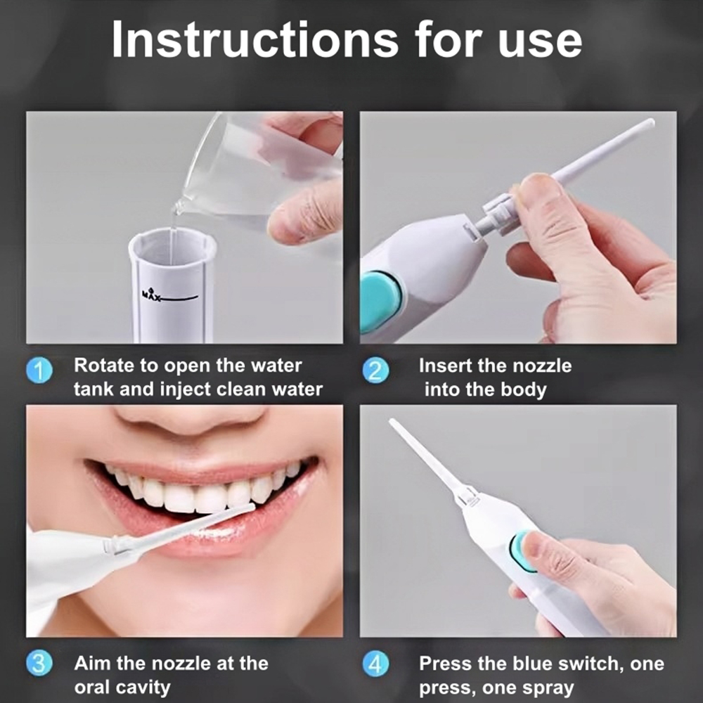 เครื่องฉีดน้ำแรงดันสูงแบบพกพา  - Oral Irrigator Flosser บทวิจารณ์และราคา