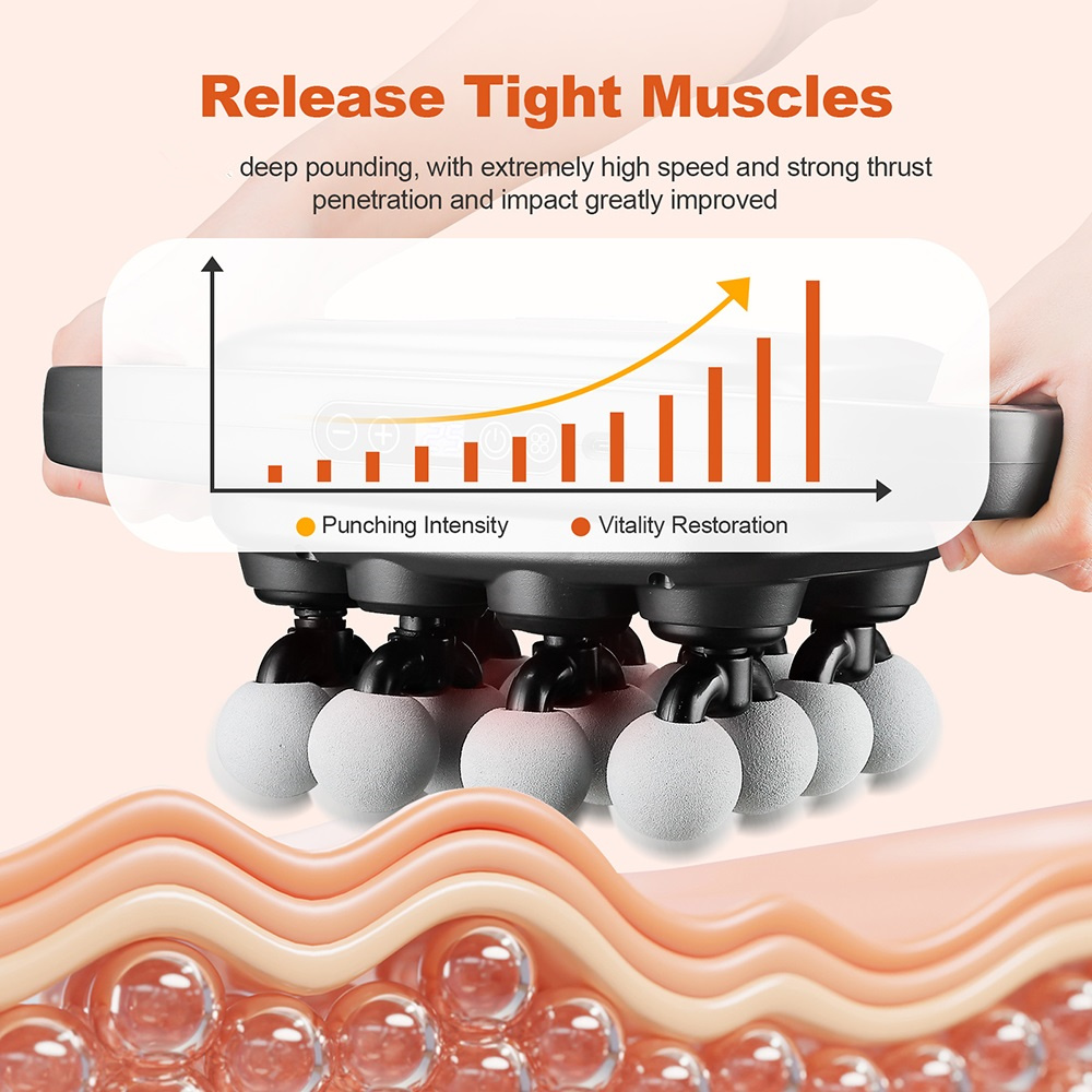 16 หัว Fascia ปืนการสั่นสะเทือ - Health Wellness Massage บทวิจารณ์และราคา