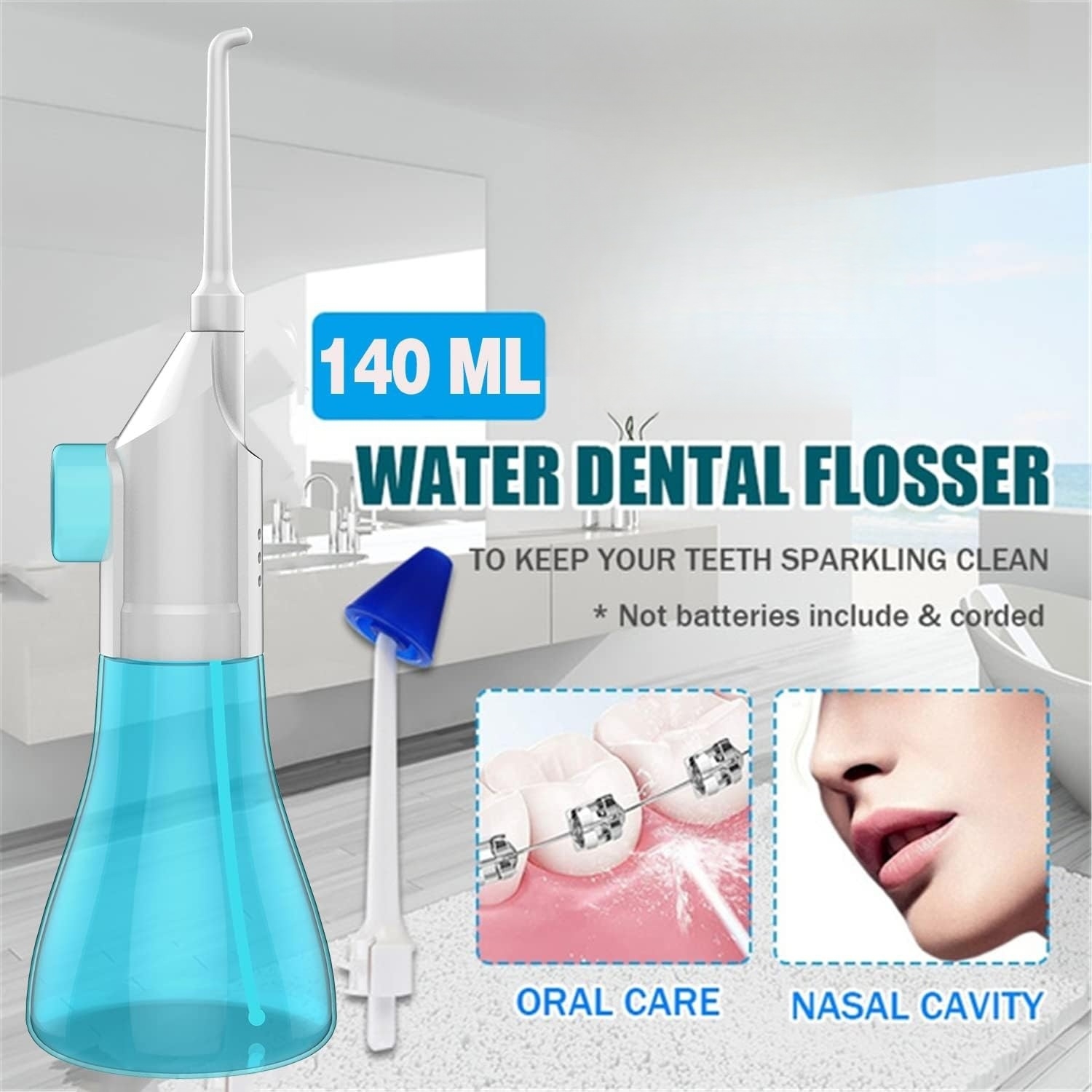 110 ML/140 ML แบบพกพา Hand-Pow - Oral Irrigator Flosser บทวิจารณ์และราคา