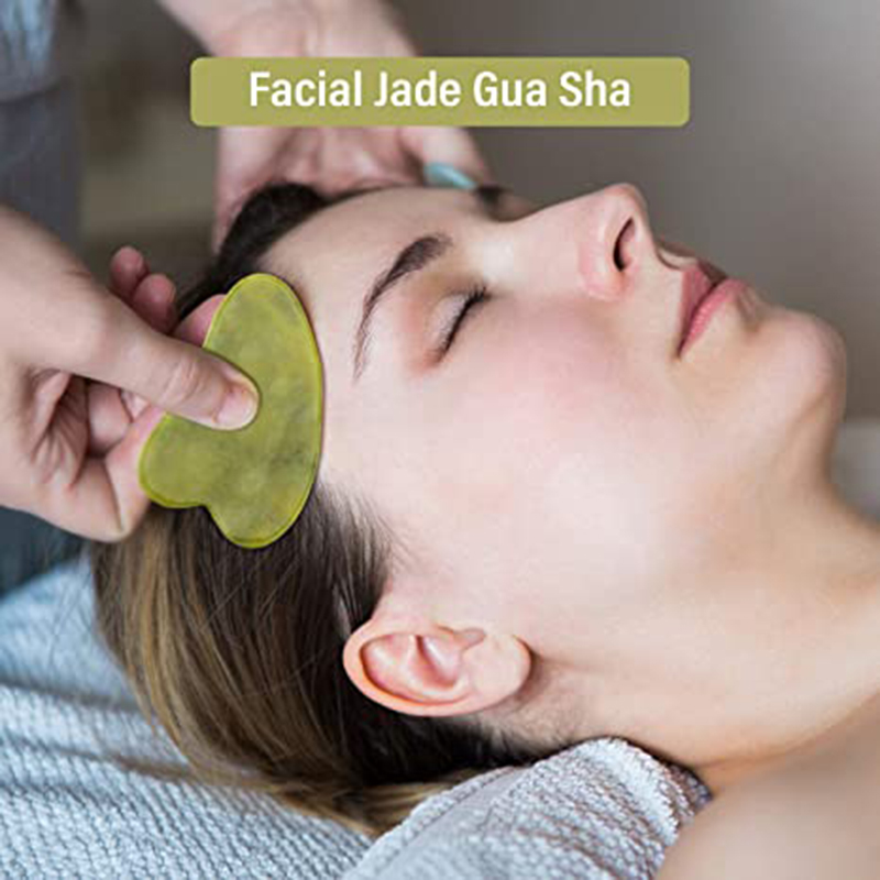 ลูกกลิ้งหยกธรรมชาติ Gua Sha ชุ - Jade Gua Sha Tool บทวิจารณ์และราคา