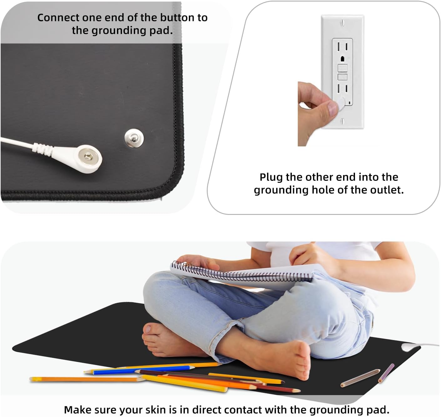 40X60 ซม.Grounding MAT พร้อมสา - Therapy Health And Wellness บทวิจารณ์และราคา