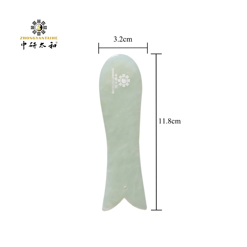 Gua Sha เครื่องนวดหน้า Guasha  - Jade Gua Sha Tool บทวิจารณ์และราคา