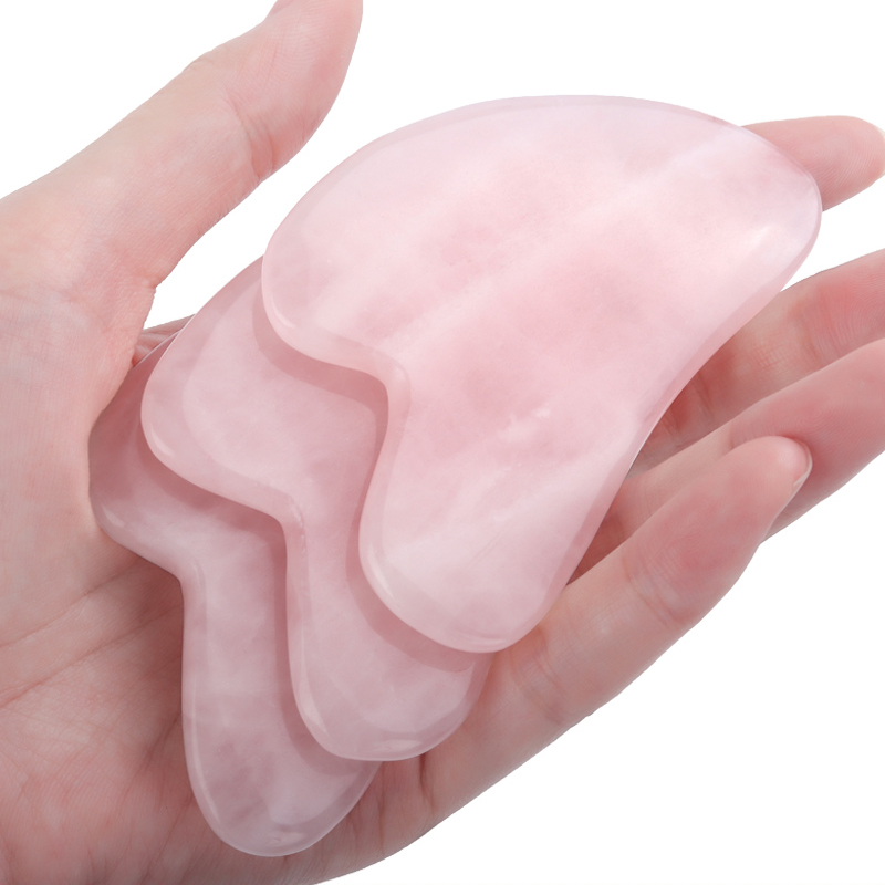Rose Quartz Jade Guasha เครื่อ - Jade Gua Sha Tool บทวิจารณ์และราคา