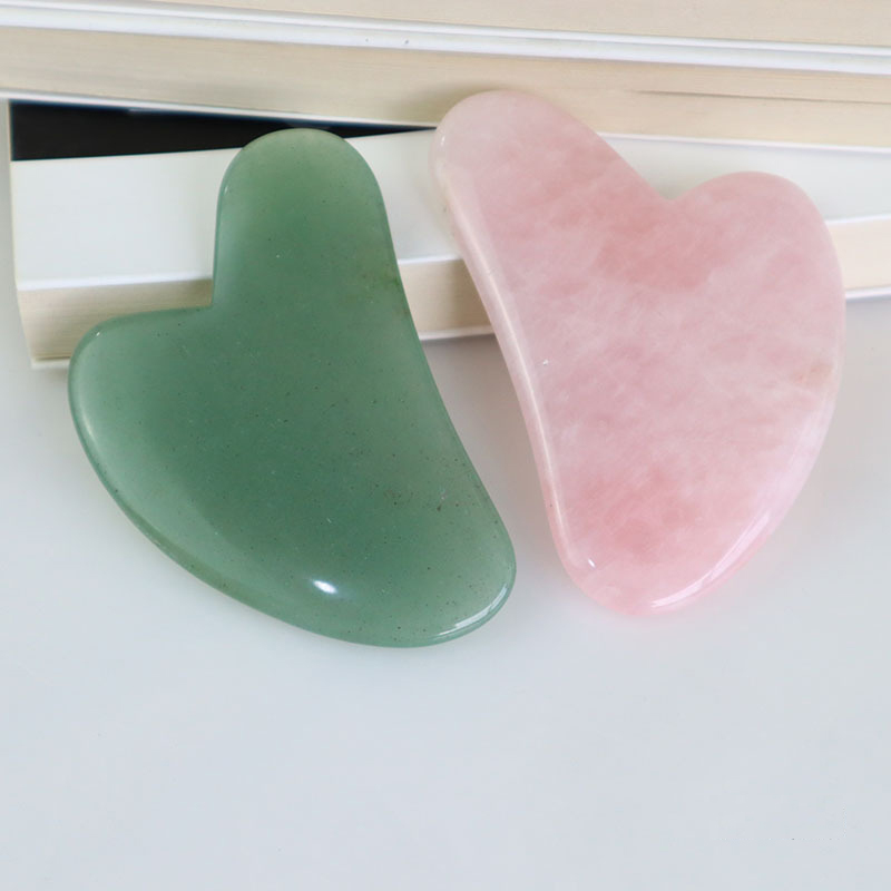Rose Quartz Jade Guasha เครื่อ - Jade Gua Sha Tool บทวิจารณ์และราคา