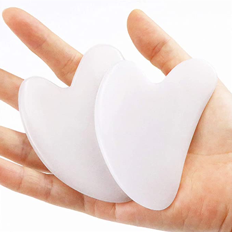 กระดานหยกขาวธรรมชาติแผ่นหินหยก - Jade Gua Sha Tool บทวิจารณ์และราคา